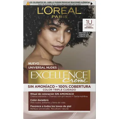 Tinte Permanente L'Oreal Make Up Excellence Negro