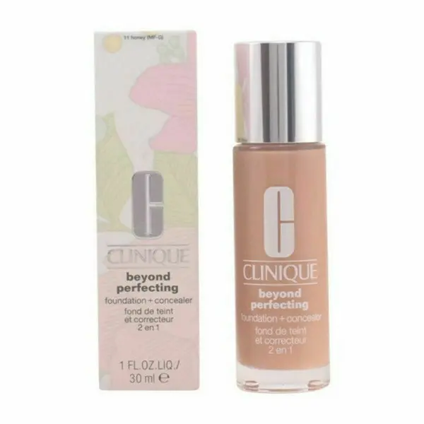 Base de Maquillaje Fluida Clinique Beyond Perfecting Corrector Facial 11-Honey (30 ml)