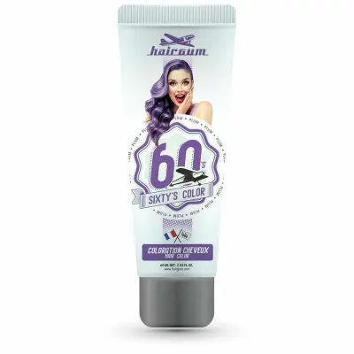 Coloración Semipermanente Hairgum Sixty's Color Ciruela (60 ml)