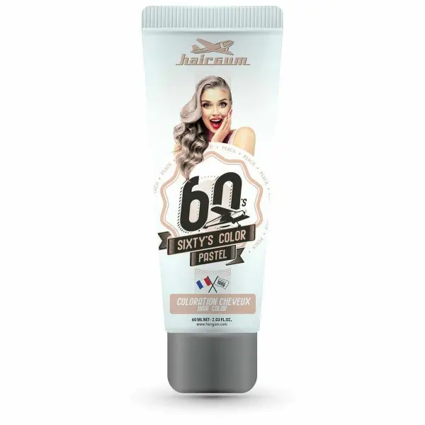 Coloración Semipermanente Hairgum Sixty's Color Melocotón (60 ml)