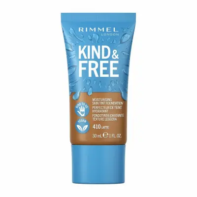 Base de Maquillaje Cremosa Rimmel London Kind & Free 410-latte (30 ml)