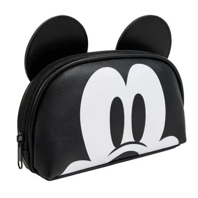 Neceser de Viaje Mickey Mouse Negro 100 % Poliuretano 23 x 10,5 x 5,5