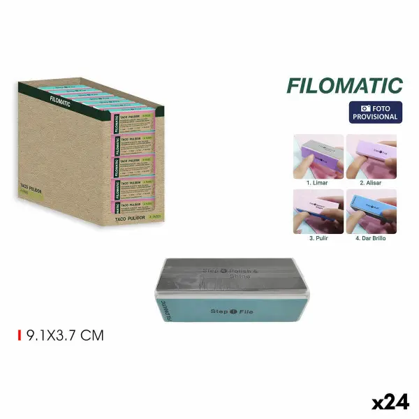 Lima de uñas Filomatic Multifunción (24 Unidades)