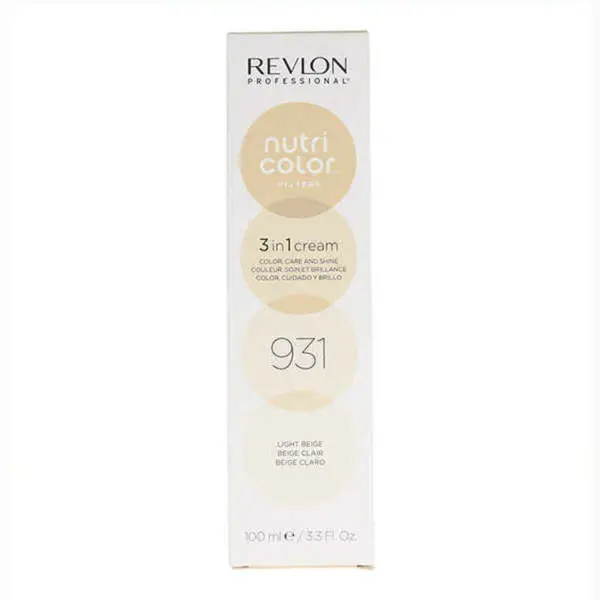 Permanent Dye Nutri Color Revlon 931 Beige (100 ml)