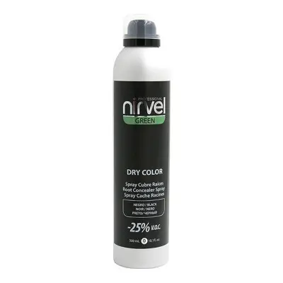 Cover Up Spray for Grey Hair Green Dry Color Nirvel Green Dry Black (3