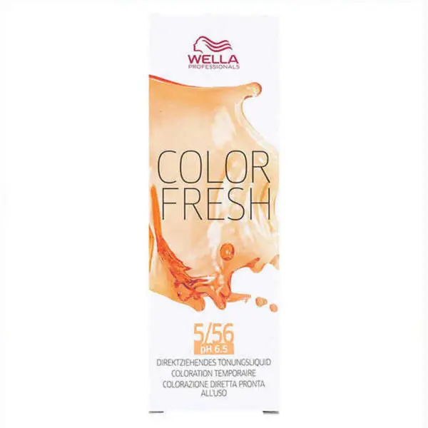 Coloración Semipermanente Color Fresh Wella Nº 5.56 (75 ml)