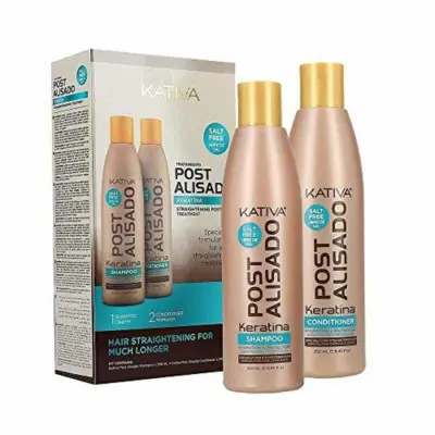 Shampoo and Conditioner Keratin Kit Kativa Post Alisado (2 uds)