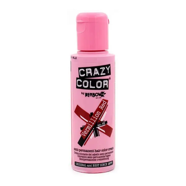 Tinte Permanente Crazy Color 40 Vermillion Red (100 ml)