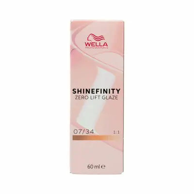 Permanent Colour Wella Shinefinity color Nº 07/34 (60 ml)