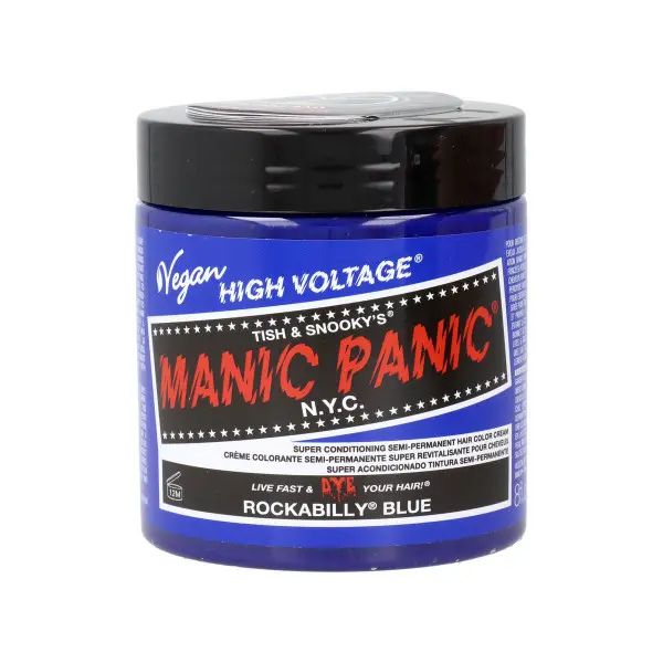 Semi-permanent Colourant Manic Panic Panic High Blue Vegan (237 ml)