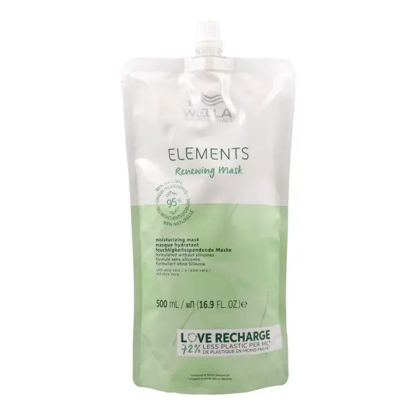 Mascarilla Capilar Wella Elements Hidratante Recarga 500 ml