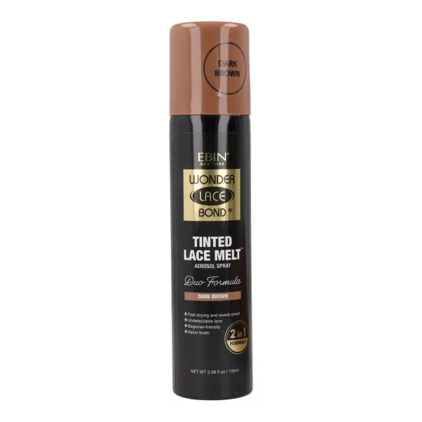 Tinte para peluca Ebin New York Tinted Lace Melt Dark Brown 100 ml