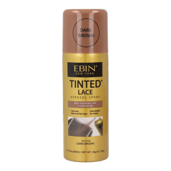 Tinte para peluca Ebin New York Tinted Lace Dark Brown 80 ml