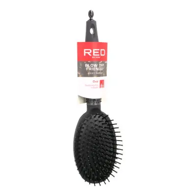 Cepillo Desenredante Red Kiss Kiss Rubberized Negro Ovalado