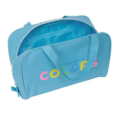 Neceser Escolar Benetton Spring Azul cielo 31 x 14 x 19 cm