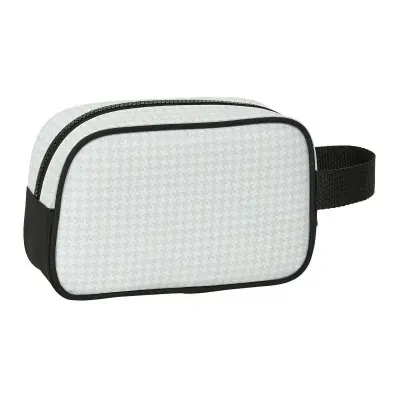 Neceser de Viaje Real Madrid C.F. Blanco Gris Deportivo 22 x 13.5 x 8