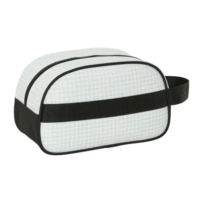 Neceser de Viaje Real Madrid C.F. Blanco Gris Deportivo 26 x 15 x 12 c