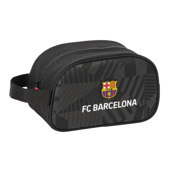 Neceser de Viaje F.C. Barcelona Black Negro Deportivo 26 x 15 x 12 cm