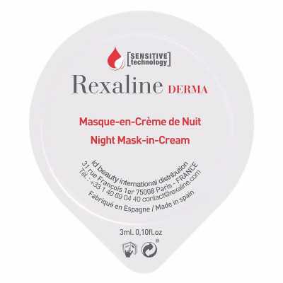 Moisturising Overnight Mask Rexaline Derma 3 ml x 6 Sensitive skin