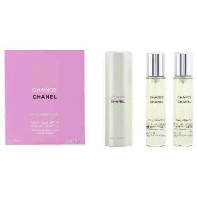 Women's Perfume Set Chance Eau Fraiche Chanel Chance Eau Fraiche (3 pc