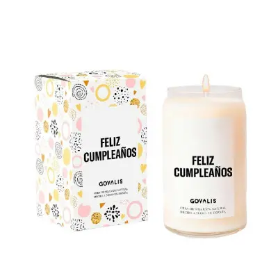 Vela Perfumada GOVALIS Feliz Cumpleaños (500 g)