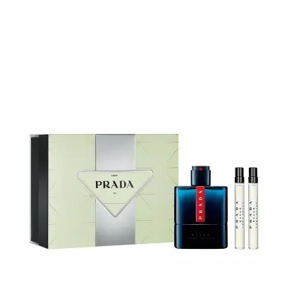 Set de Perfume Hombre Prada EDT Luna Rossa Ocean 3 Piezas