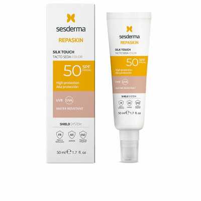 Protector Solar con Color Sesderma REPASKIN Spf 50 50 ml Sedoso