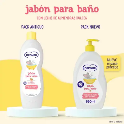 Perfume Infantil Nenuco BAÑO HIDRATANTE 650 ml