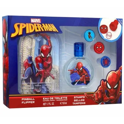 Children's Perfume Air-Val SPIDERMAN EDT 50+PINBALL EDT 50 ml 3 Pieces