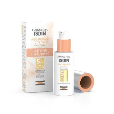 Sun Protection with Colour Isdin Fusion Water Magic Repair Spf 50 50 m