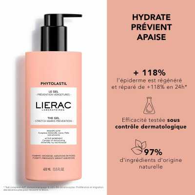 Crema Corporal Antiestrías Lierac PHYTOLASTIL 400 ml Gel