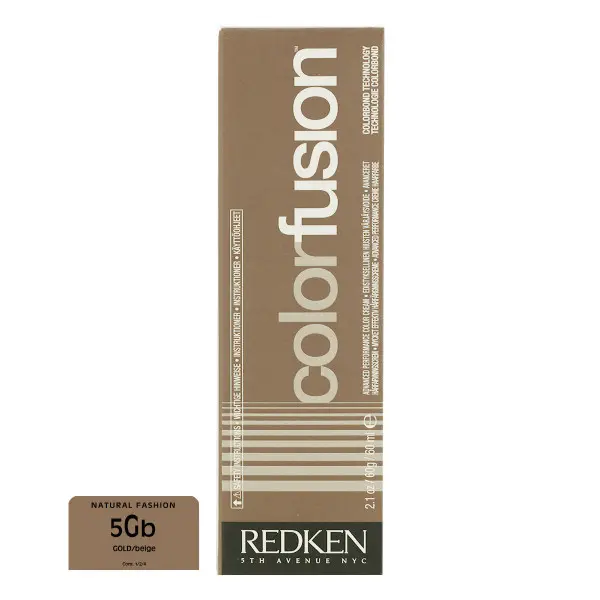 Coloración Permanente en Crema Redken Color Fusion Nº 5 Gold/Beige (60 ml)