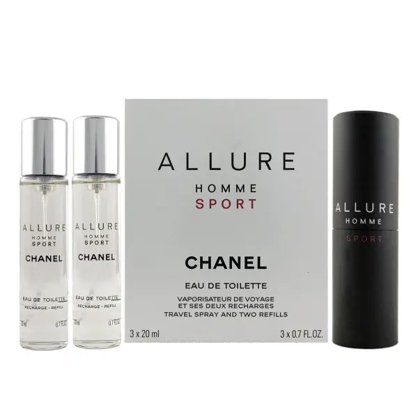 Set de Perfume Hombre Chanel Allure Homme Sport EDT 2 Piezas