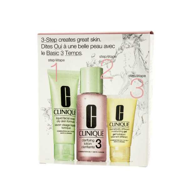 Gel Limpiador Facial Clinique CLARIFYING LOTION 3 Piezas