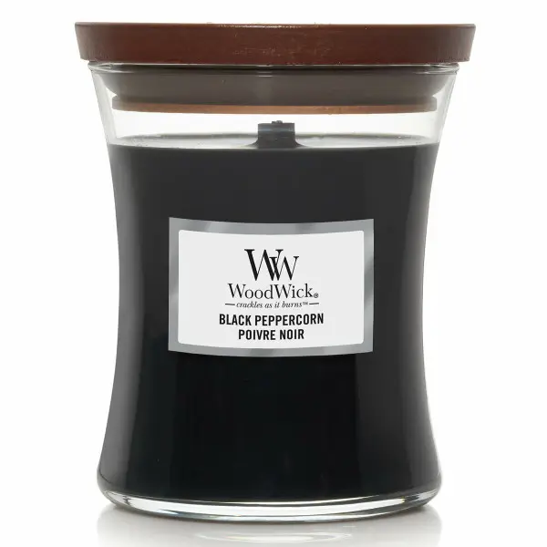 Vela Perfumada Woodwick Medium Hourglass Candles Black Peppercorn 275 g