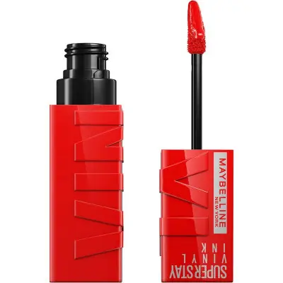 Labial con Brillo Maybelline SuperStay 25-red-hot