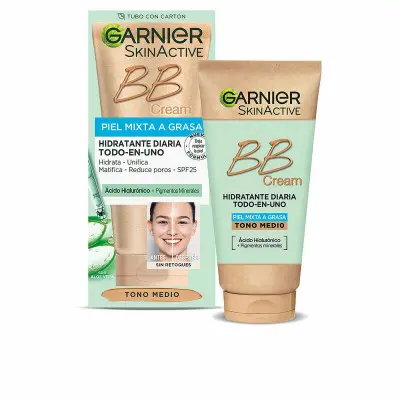 Crema Hidratante con Color Garnier Skinactive Bb Cream Piel Mixta Piel