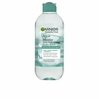 Agua Micelar Desmaquillante Garnier Skinactive Aloe Hialurónico 400 m