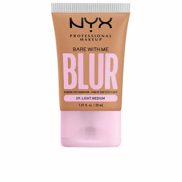 Base de Maquillaje Fluida NYX Bare With Me Blur Nº 09-light medium 30 ml