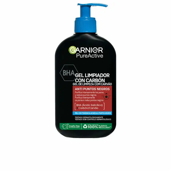 Gel Limpiador Facial Garnier Pure Active Carbón 250 ml