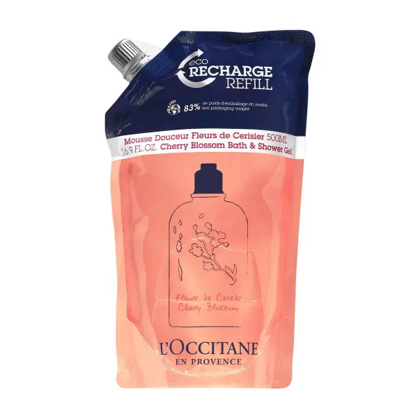 Mousse de Ducha L'Occitane En Provence Cherry Blossom 500 ml Recarga