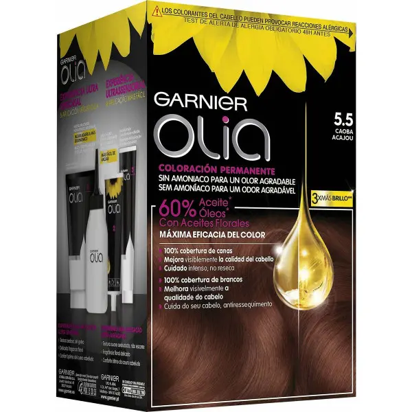 Tinte sin Amoniaco Olia Garnier 3600541234826