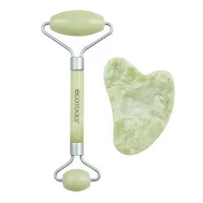 Anti-Ageing Treatment for Face and Neck Ecotools Jade Jade Set 2 Piece