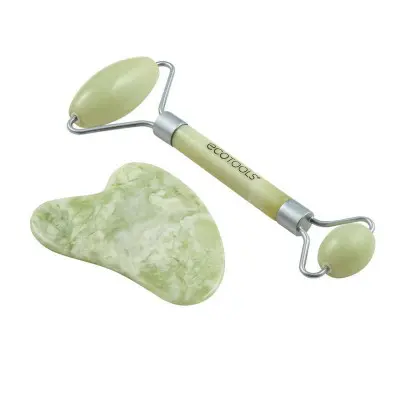 Anti-Ageing Treatment for Face and Neck Ecotools Jade Jade Set 2 Piece