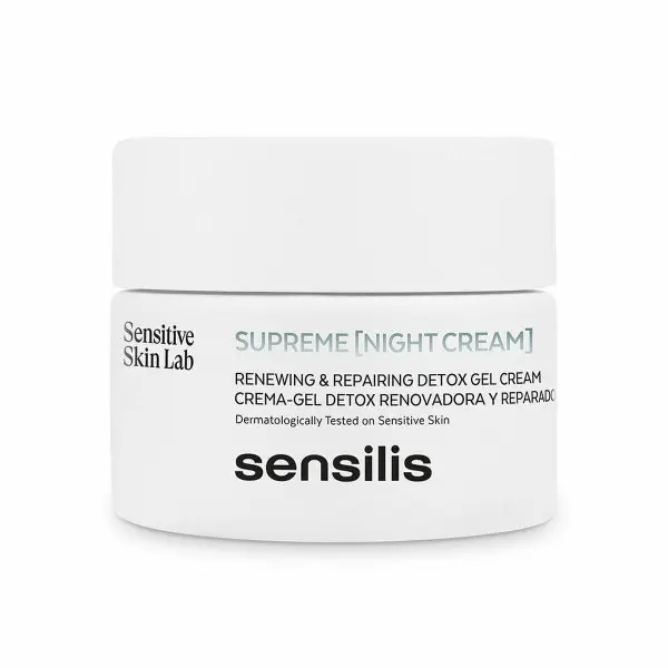 Anti-Wrinkle Night Cream Sensilis Supreme Real Detox 50 ml