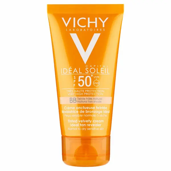 Protector Solar con Color Vichy Ideal Soleil BB SPF50 Crema (50 ml)