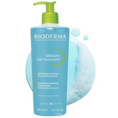 Gel Limpiador Espumoso Bioderma Sébium 500 ml