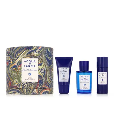 Set de Perfume Unisex Acqua Di Parma 3 Piezas Blu Mediterraneo Mirto D