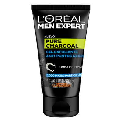 Facial Exfoliator Pure Charcoal L'Oreal Make Up Men Expert (100 ml) 10