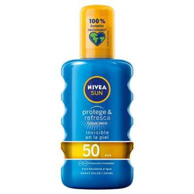 Spray Protector Solar PROTEGE & REFRESCA Nivea Spf 50 (200 ml) 50 (200